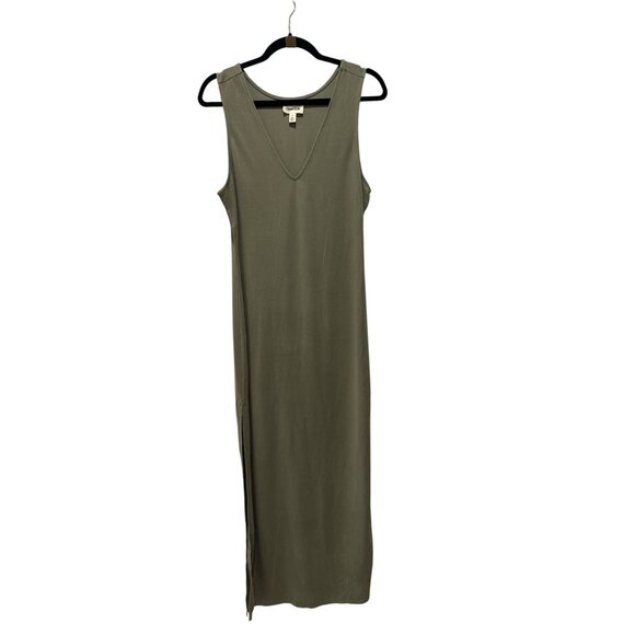 OPEN EDIT Women Long Green Bodycon Dress SMALL - Picture 2 of 5